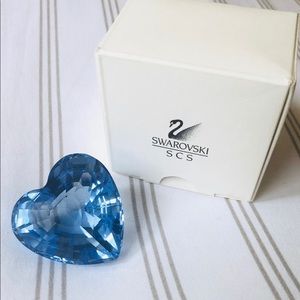 Vintage Swarovski SCS Blue Crystal Heart 💎💙